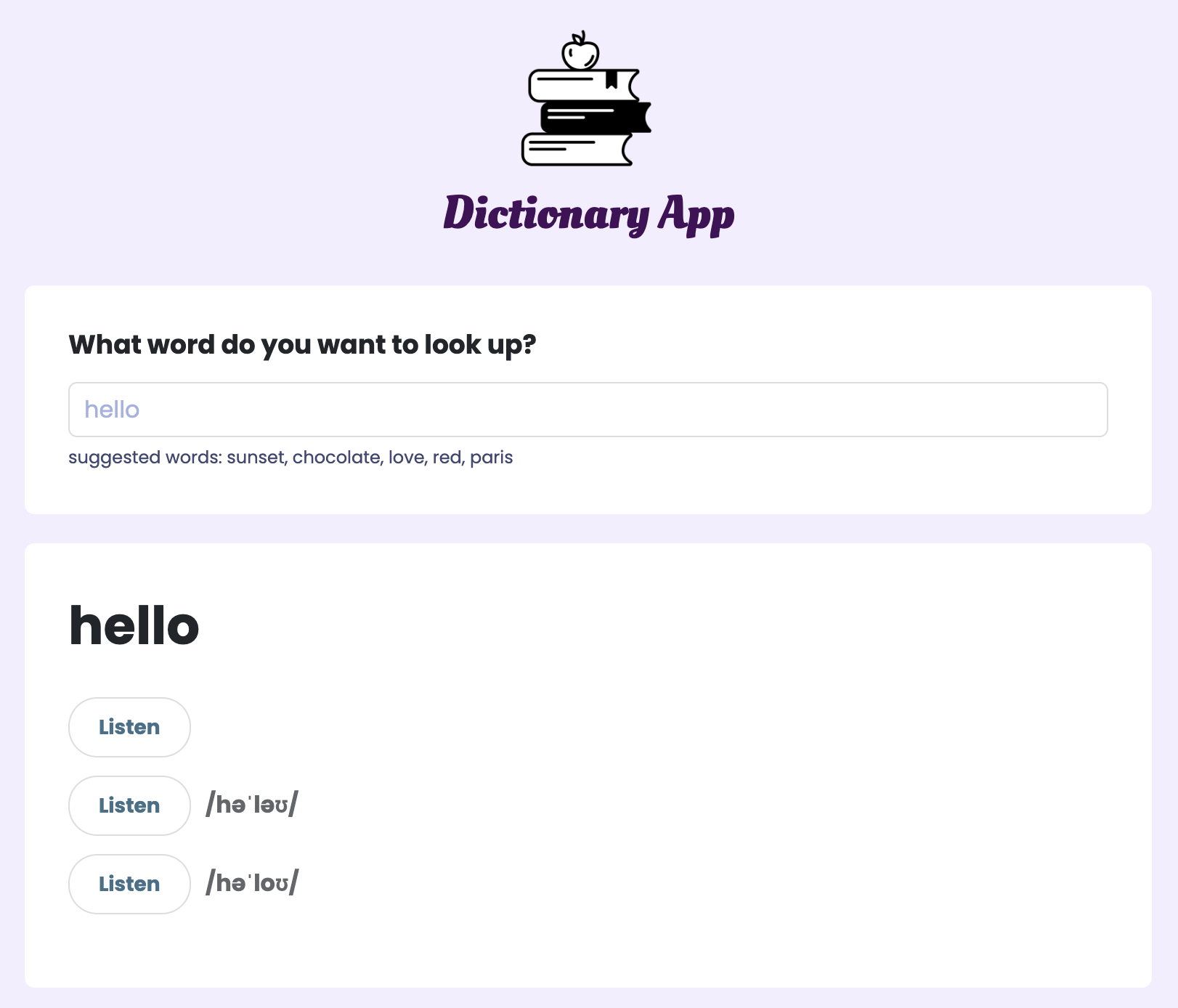 dictionary app